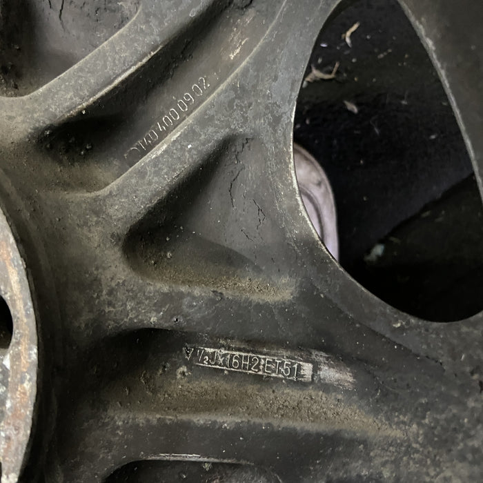 16" MERCEDES 300D 92-93 140 Type; , alloy, 8 hole Original OEM Wheel Rim - Back View