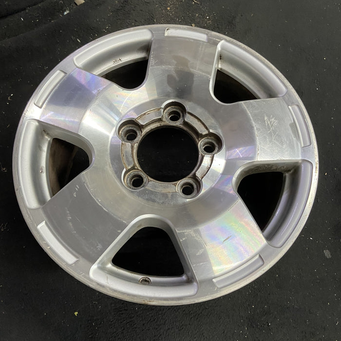 18" TUNDRA 07-09 18x8, alloy, , smooth Original OEM Wheel Rim - Side Profile