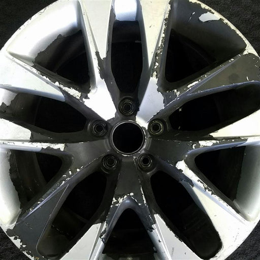 18" GENESIS 13-16 Cpe 18x8 10 spoke rear Original OEM Wheel Rim - Angle View