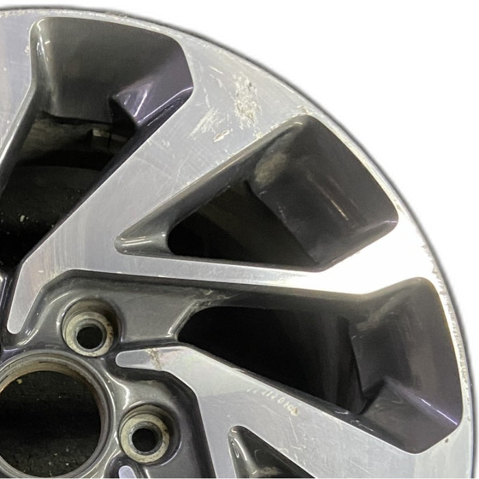 16" CIVIC 16 16x7 alloy gray inlay Sdn Original OEM Wheel Rim - Side Profile