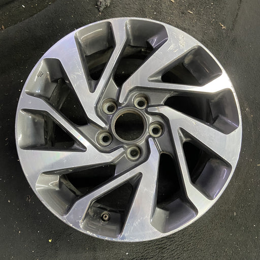 16" CIVIC 16 16x7, alloy, gray inlay Original OEM Wheel Rim - Angle View