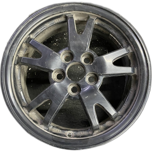 15" PRIUS 10-11 15x6 alloy 5 split spoke black Original OEM Wheel Rim - Front View