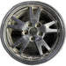 15" PRIUS 10-11 15x6 alloy 5 split spoke black Original OEM Wheel Rim - Front View