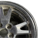 15" PRIUS 10-11 15x6 alloy 5 split spoke black Original OEM Wheel Rim - Side Profile