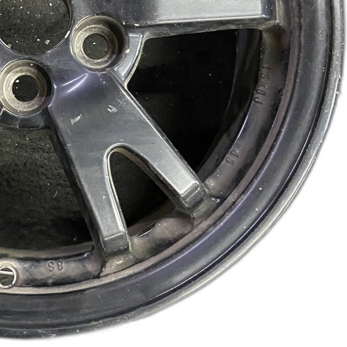 15" PRIUS 10-11 15x6 alloy 5 split spoke black Original OEM Wheel Rim - Close-Up Detail