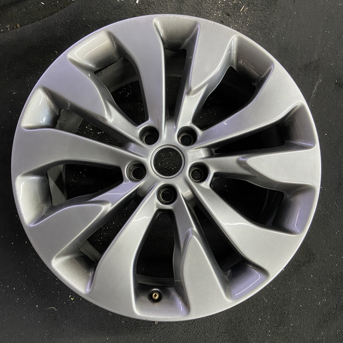 19" MALIBU 16 VIN Z , aluminum, 19x8.5, 10 spoke Original OEM Wheel Rim - Side Profile