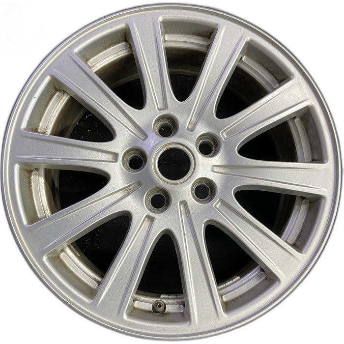 18" LR3 07 alloy , 18x8, 10 spoke, grooved spoke Original OEM Wheel Rim - Front View