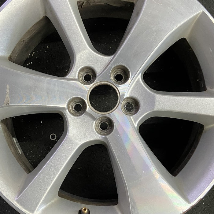 17" LEGACY 13-14 17x7 alloy 6 spoke machined face silver thin spokes Original - Angle View