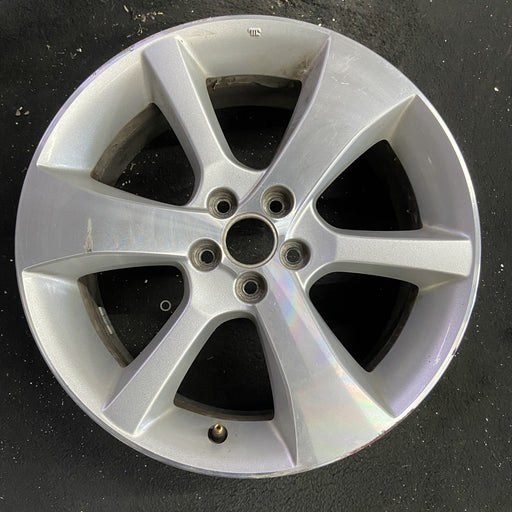 17" LEGACY 13-14 17x7 , 6 spoke, machined face, silver thin spokes Original OEM - Angle View