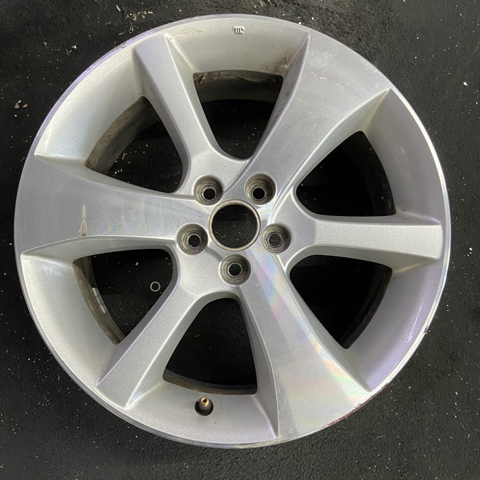 17" LEGACY 13-14 17x7 , 6 spoke, machined face, silver thin spokes Original OEM - Angle View