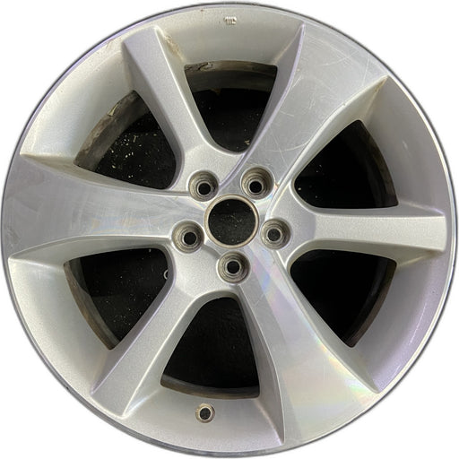 17" LEGACY 13-14 17x7 , 6 spoke, machined face, silver thin spokes Original OEM - Front View