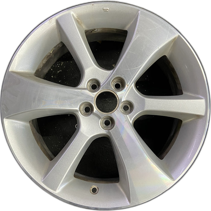 17" LEGACY 13-14 17x7 , 6 spoke, machined face, silver thin spokes Original OEM - Front View