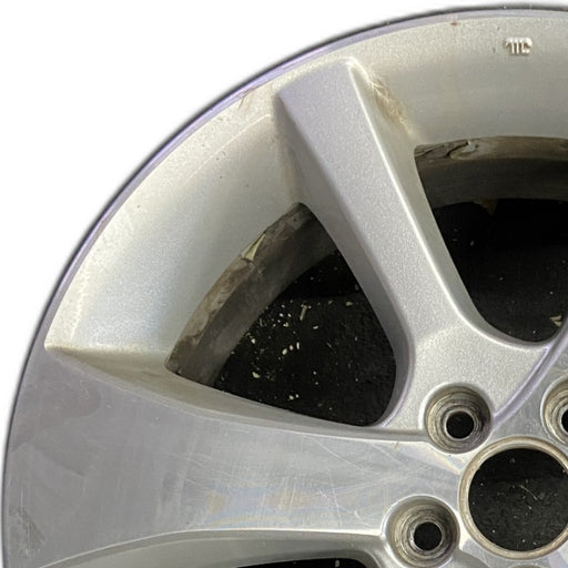17" LEGACY 13-14 17x7 alloy 6 spoke machined face silver thin spokes Original - Angle View