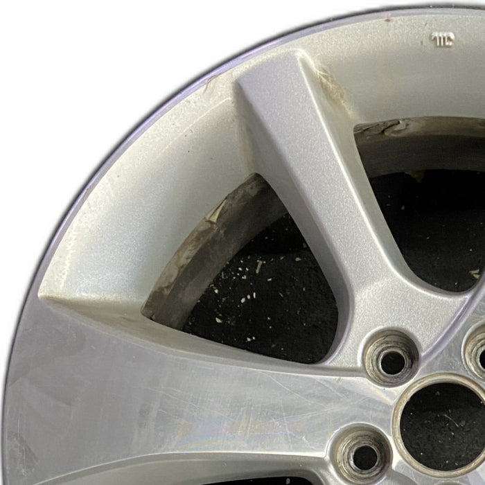 17" LEGACY 13-14 17x7 alloy 6 spoke machined face silver thin spokes Original - Angle View