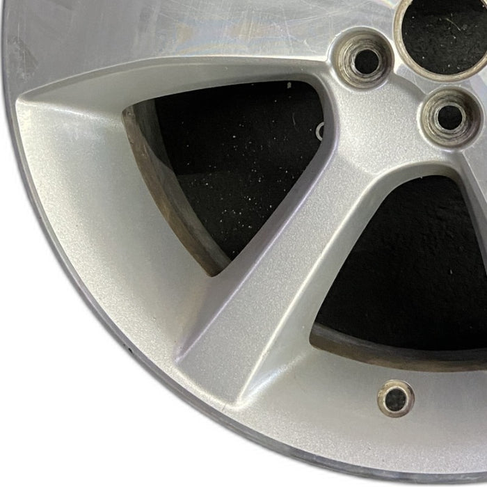 17" LEGACY 13-14 17x7 alloy 6 spoke machined face silver thin spokes Original - Back View