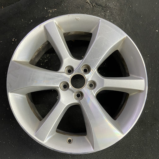 17" LEGACY 13-14 17x7 , 6 spoke, machined face, silver thin spokes Original OEM - Angle View