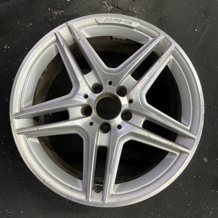 18" MERCEDES E-CLASS 11 212 Type, SW, E550, 18x8 Original OEM Wheel Rim - Angle View