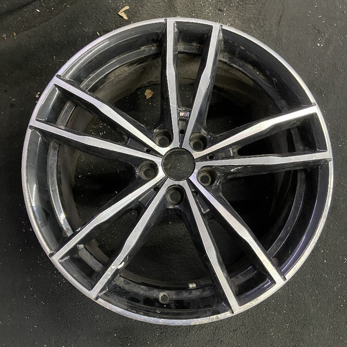 19" BMW 230i 22 19x8.5 5 spoke double spoke machined face Original OEM Wheel Rim - View 7