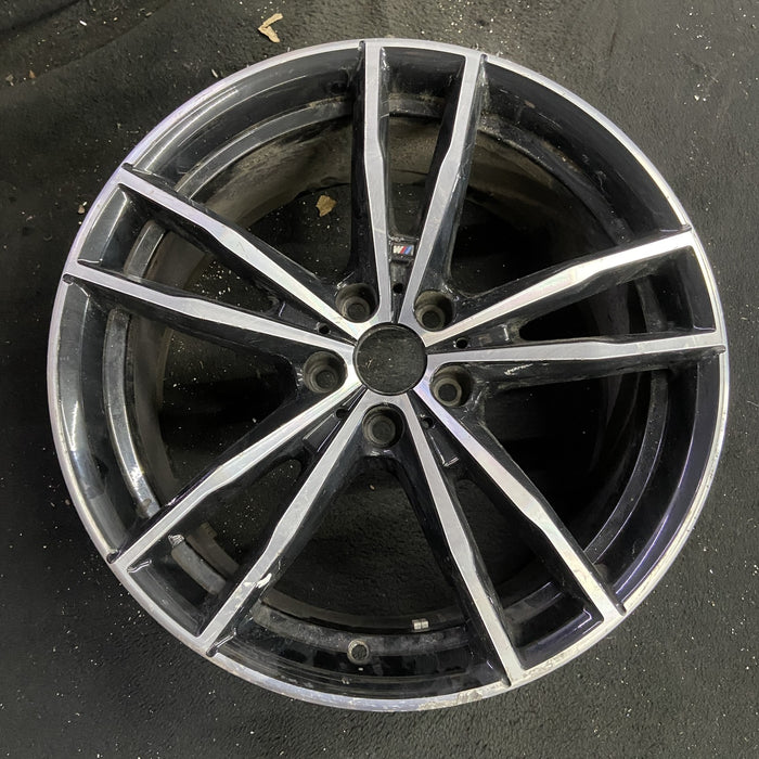 19" BMW 230i 22 19x8.5, , double spoke Original OEM Wheel Rim - Side Profile