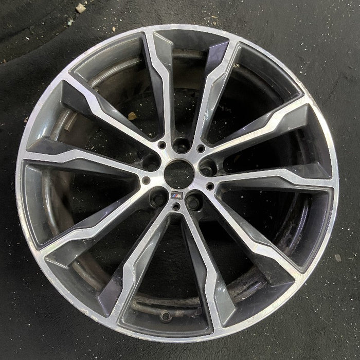 20" BMW X3 18-20 20x9.5 alloy rear 5 spoke Y spoke design Original OEM Wheel Rim - Front View