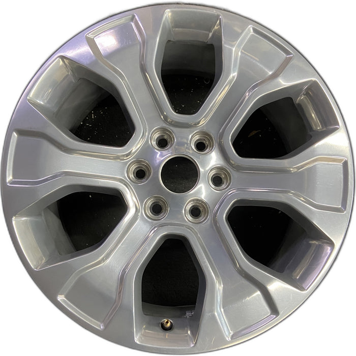 20" FORD F150 PICKUP 21-23 20x8.5, 6 spoke, polished Original OEM Wheel Rim - Front View