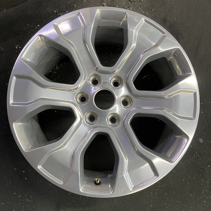 20" FORD F150 PICKUP 21-23 20x8.5, 6 spoke, polished Original OEM Wheel Rim - Angle View