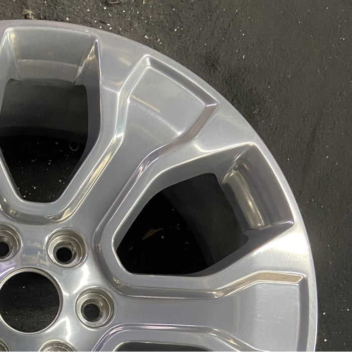 20" FORD F150 PICKUP 21-23 20x8.5 6 spoke polished Original OEM Wheel Rim - Close-Up Detail