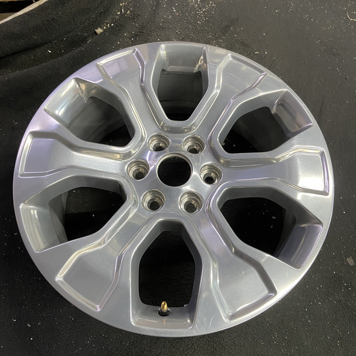 20" FORD F150 PICKUP 21-23 20x8.5, 6 spoke, polished Original OEM Wheel Rim - Side Profile