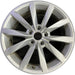 17" GOLF 17 17x7 , 10 spoke, 49mm offset, silver pockets Original OEM Wheel Rim - Front View