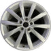 17" GOLF 17 17x7 , 10 spoke, 49mm offset, silver pockets Original OEM Wheel Rim - Front View