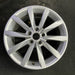 17" GOLF 17 17x7 , 10 spoke, 49mm offset, silver pockets Original OEM Wheel Rim - Angle View