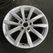 17" GOLF 17 17x7 , 10 spoke, 49mm offset, silver pockets Original OEM Wheel Rim - Side Profile