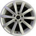 17" GOLF 17 17x7 , 10 spoke, 49mm offset, silver pockets Original OEM Wheel Rim - Front View