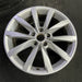 17" GOLF 17 17x7 , 10 spoke, 49mm offset, silver pockets Original OEM Wheel Rim - Side Profile