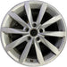 17" GOLF 17 17x7 , 10 spoke, 49mm offset, silver pockets Original OEM Wheel Rim - Front View