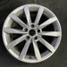 17" GOLF 17 17x7 , 10 spoke, 49mm offset, silver pockets Original OEM Wheel Rim - Angle View