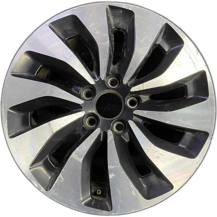 17" ACCORD 14 17x7.5 , 10 spoke, w/machined face, black accent Original OEM - Front View