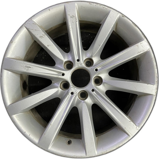 18" BMW 528i 11-16 18x8 alloy 10 spoke frt rear alternating spoke silver - Front View