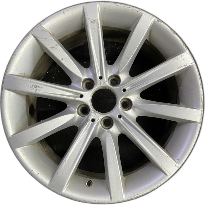 18" BMW 528i 11-16 18x8 alloy 10 spoke frt rear alternating spoke silver - Front View