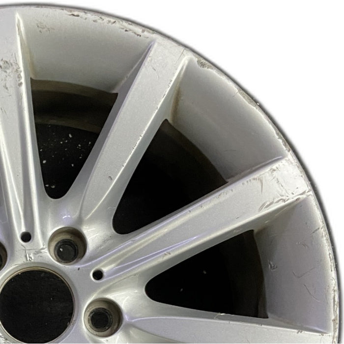 18" BMW 528i 11-16 18x8 alloy 10 spoke frt rear alternating spoke silver - Side Profile