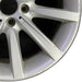 18" BMW 528i 11-16 18x8 alloy 10 spoke frt rear alternating spoke silver - Close-Up Detail