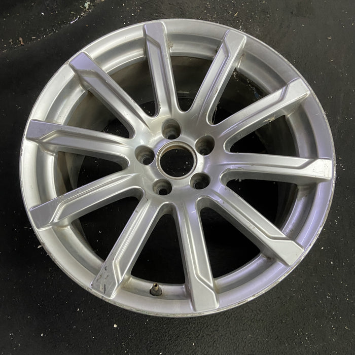 18" AUDI A5 10-14 18x8.5 , 10 spoke, straight spoke Original OEM Wheel Rim - Side Profile