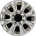 18" FORD F250SD PICKUP 20-22 18x8 aluminum 8 spoke silver Original OEM Wheel Rim - Front View