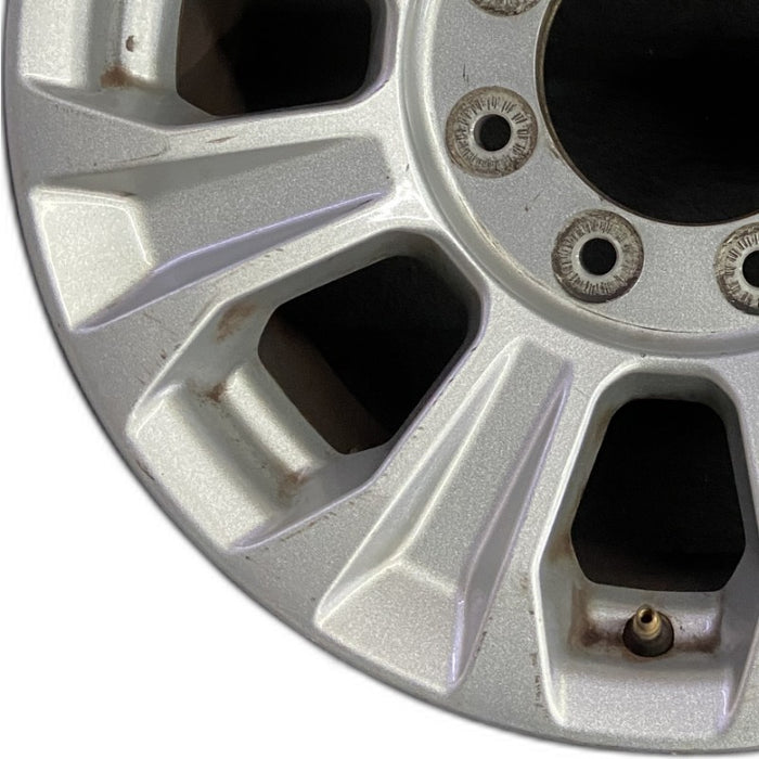 18" FORD F250SD PICKUP 20-22 18x8 aluminum 8 spoke silver Original OEM Wheel Rim - Back View