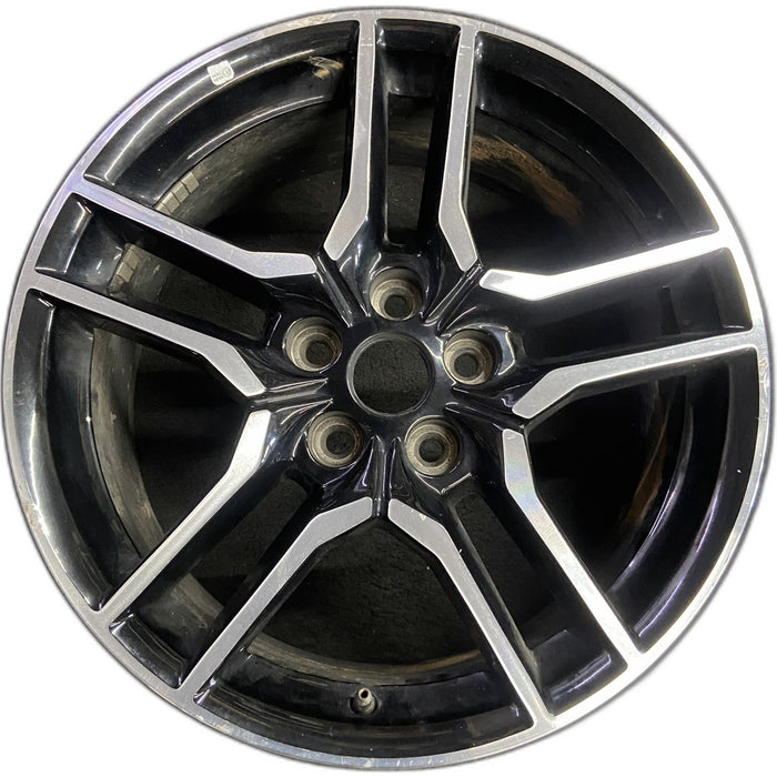18" MUSTANG 18-23 18x8 , 10 spoke Original OEM Wheel Rim - Front View