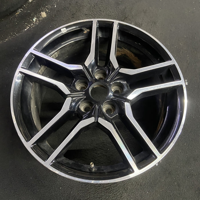 18" MUSTANG 18-23 18x8 , 10 spoke Original OEM Wheel Rim - Side Profile