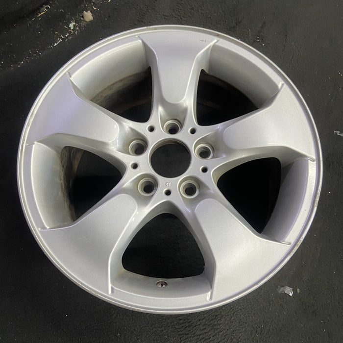 17" BMW X3 04-10 17x8 , 5 spoke, flared spoke Original OEM Wheel Rim - Side Profile