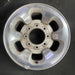 16" FORD F250SD PICKUP 99-00 16x7 SRW aluminum 6 D shaped holes Original OEM - Front View