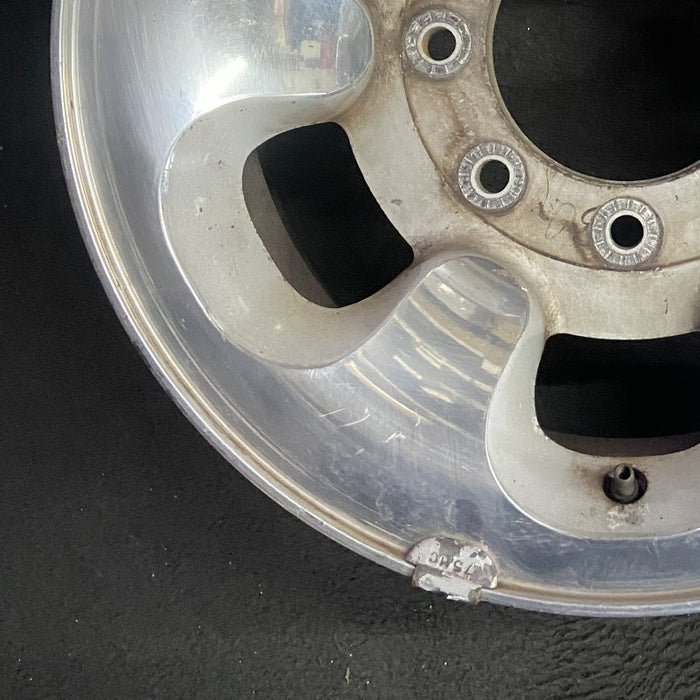 16" FORD F250SD PICKUP 99-00 16x7 SRW aluminum 6 D shaped holes Original OEM - Additional View