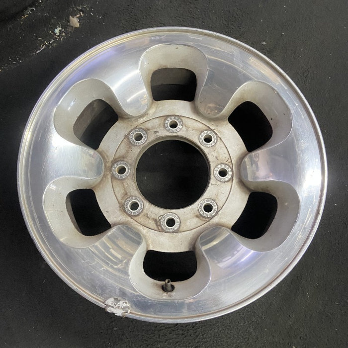 16" FORD F250SD PICKUP 99-00 16x7 SRW aluminum 6 D shaped holes Original OEM - View 7